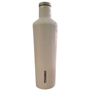 Corkcicle ULine White Canteen Stainless Steel Tumbler Screw Lid 25oz EUC